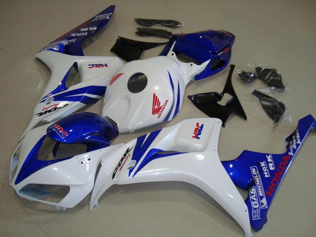 Buy 2006-2007 White and Blue Honda CBR1000RR Replacement Fairings UK