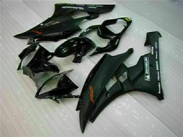 Buy 2006-2007 Black Yamaha YZF R6 Motorbike Fairing Kits UK