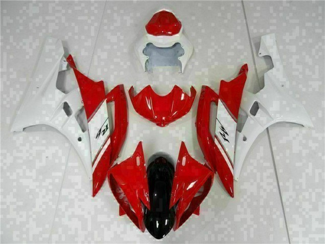 Buy 2006-2007 Red White Yamaha YZF R6 Motorcyle Fairings UK