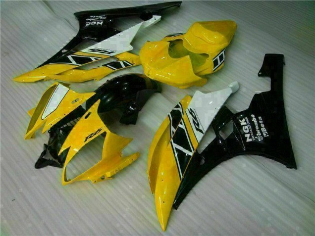 Buy 2006-2007 Yellow Black Yamaha YZF R6 Motorbike Fairing UK