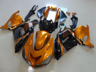 Buy 2006-2011 Brown and Black No Sticker Kawasaki ZX14R ZZR1400 Motorcycle Fairing Kits UK