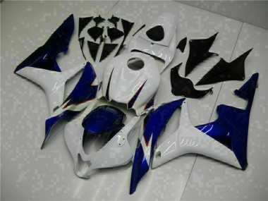 Buy 2007-2008 White Blue Honda CBR600RR Replacement Motorcycle Fairings UK