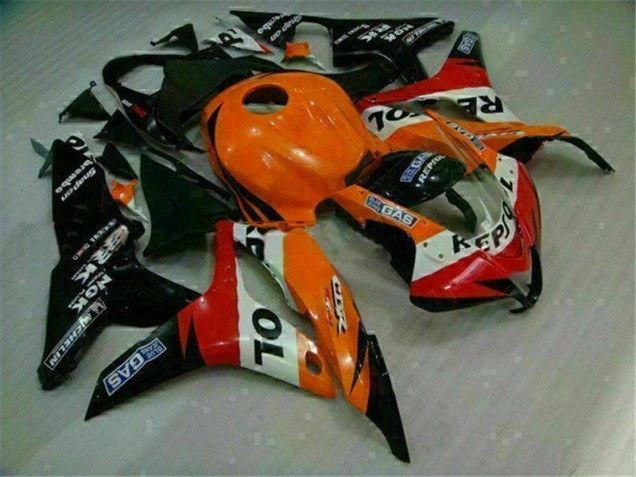 Buy 2007-2008 Orange Black Repsol Honda CBR600RR Motorcycle Replacement Fairings UK