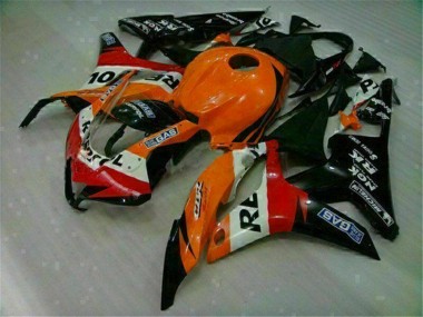 Buy 2007-2008 Orange Black Repsol Honda CBR600RR Motorcycle Replacement Fairings UK