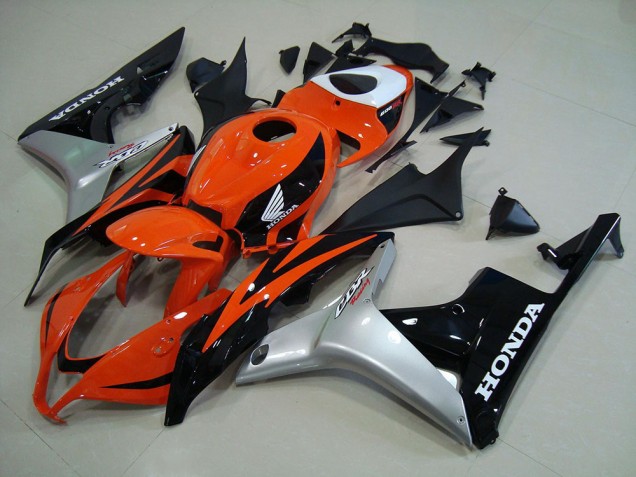 Buy 2007-2008 Orange Silver Black Honda CBR600RR Motorcyle Fairings UK