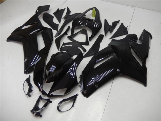 Buy 2007-2008 Glossy Black Kawasaki ZX6R Motorcycle Bodywork UK