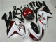 Buy 2007-2008 White Black Red Kawasaki ZX6R Motorbike Fairings UK