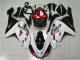 Buy 2007-2008 White Black Red Kawasaki ZX6R Motorbike Fairings UK