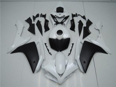 Buy 2007-2008 White Black Yamaha YZF R1 Motorbike Fairing Kits UK