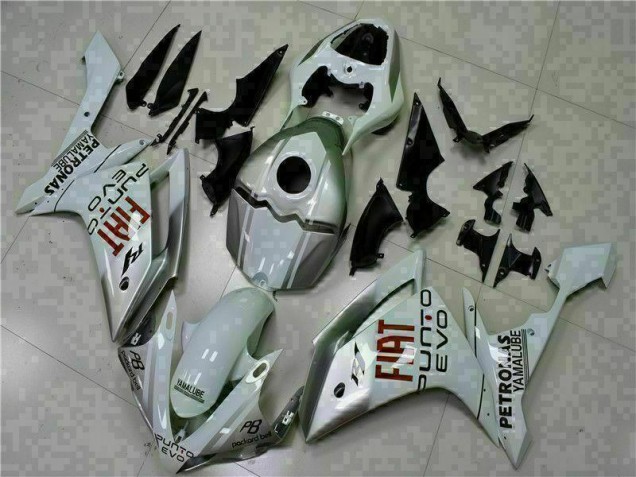 Buy 2007-2008 White Yamaha YZF R1 Motorcycle Fairings Kits UK