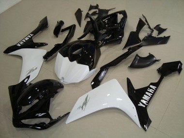 Buy 2007-2008 Black White Gold Yamaha YZF R1 Replacement Fairings UK