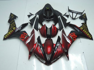 Buy 2007-2008 Dark Glossy Black Yamaha YZF R1 Motorcycle Fairing Kits UK