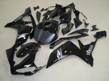 Buy 2007-2008 Glossy Black White Yamaha YZF R1 Bike Fairings UK