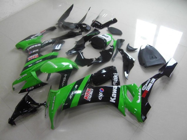 Buy 2008-2010 Green Black Kick Kawasaki ZX10R Replacement Motorcycle Fairings UK