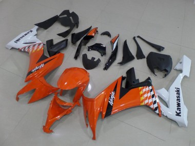 Buy 2008-2010 Orange and White Kawasaki ZX10R Motorcycle Bodywork UK