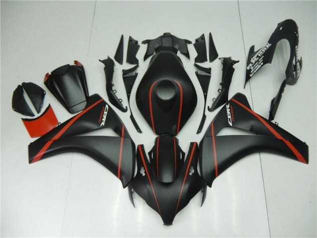 Buy 2008-2011 Matte Black Red Honda CBR1000RR Motorcycle Fairing UK