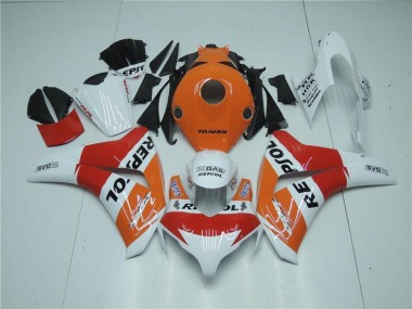 Buy 2008-2011 Orange White Red Repsol Honda CBR1000RR Motorcycle Fairing Kits UK