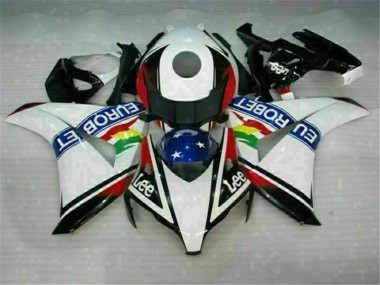 Buy 2008-2011 White Blue Red Eurobet Lee Honda CBR1000RR Motorcycle Fairing Kit UK