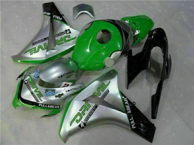 Buy 2008-2011 Green Silver Honda CBR1000RR Moto Fairings UK