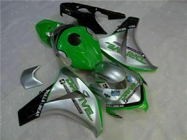 Buy 2008-2011 Green Silver Honda CBR1000RR Moto Fairings UK