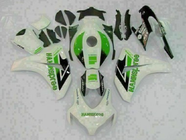 Buy 2008-2011 Green White Honda CBR1000RR Motorcycle Fairings Kit UK