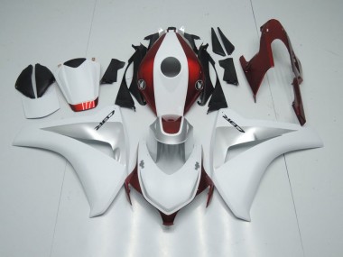 Buy 2008-2011 Candy Red White and Silver Honda CBR1000RR Motorcycle Fairing Kits UK