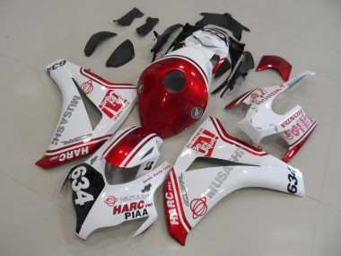 Buy 2008-2011 White Red HARC Pro PIAA 634 Honda CBR1000RR Motor Fairings UK