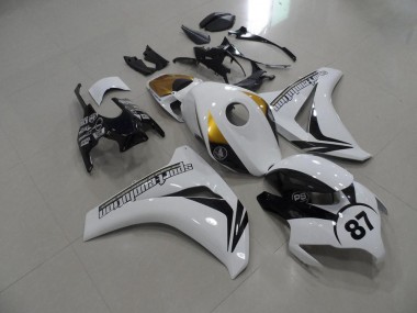 Buy 2008-2011 Black and White and Gold Honda CBR1000RR Bike Fairings UK