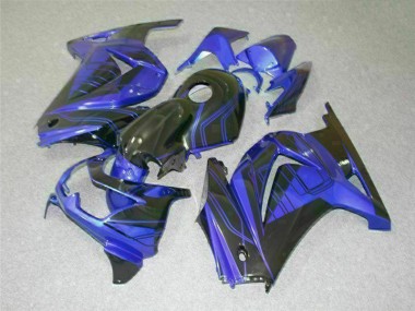 Buy 2008-2012 Black Blue Kawasaki EX250 Bike Fairing Kit UK