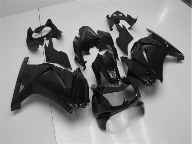 Buy 2008-2012 Glossy Black Kawasaki EX250 Motorcycle Fairing Kits UK