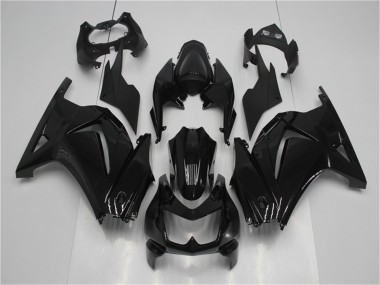 Buy 2008-2012 Glossy Black Kawasaki EX250 Motorcycle Fairing Kits UK