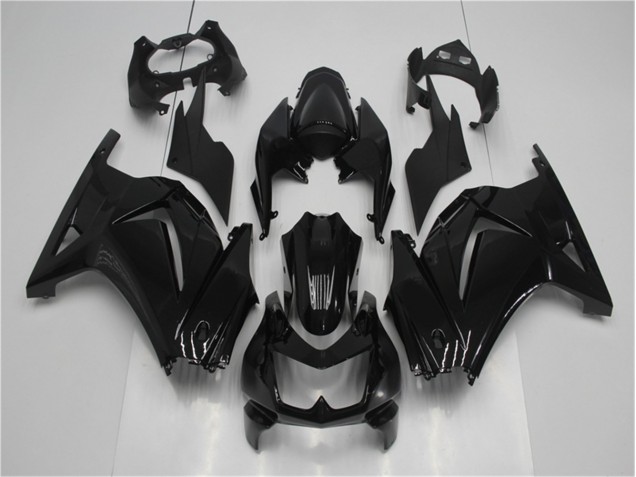 Buy 2008-2012 Glossy Black Kawasaki EX250 Motorcycle Fairing Kits UK