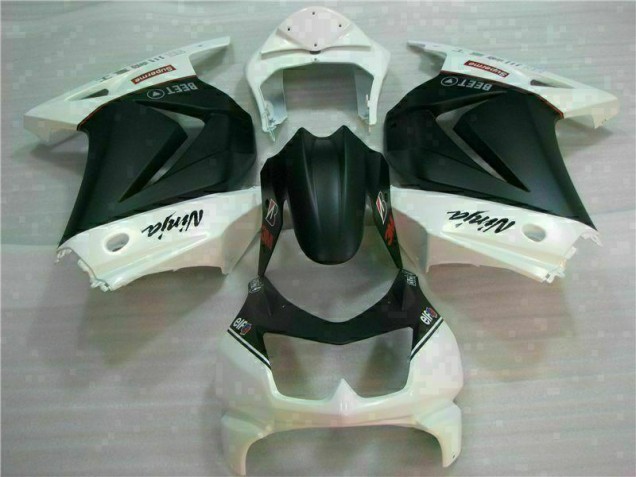 Buy 2008-2012 White Black Ninja 3M Kawasaki EX250 Motorcycle Fairings UK