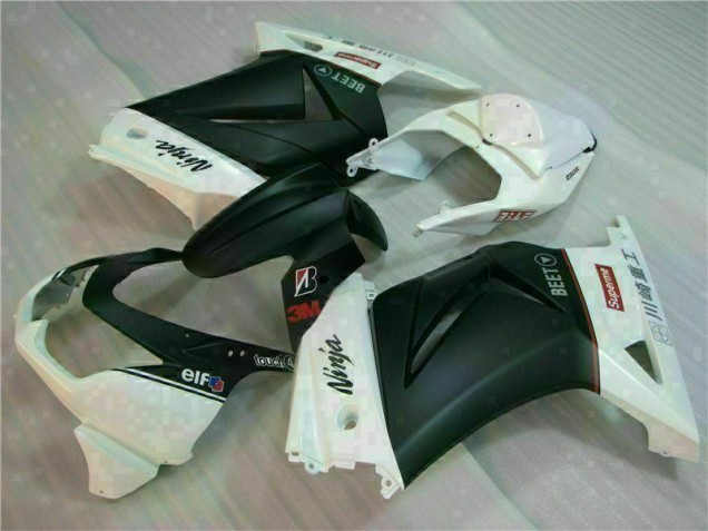 Buy 2008-2012 White Black Ninja 3M Kawasaki EX250 Motorcycle Fairings UK