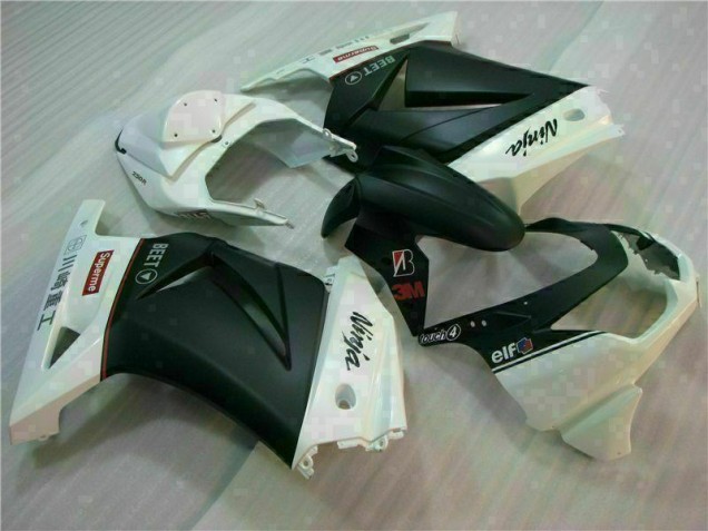 Buy 2008-2012 White Black Ninja 3M Kawasaki EX250 Motorcycle Fairings UK