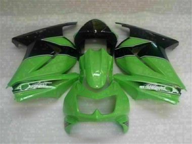 Buy 2008-2012 Green Black Kawasaki EX250 Motorbike Fairing Kits UK