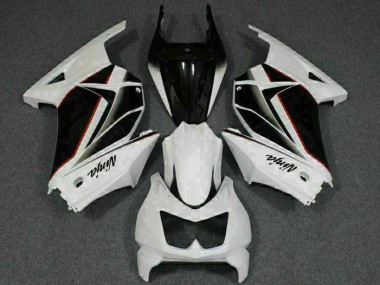 Buy 2008-2012 White Black Ninja Kawasaki EX250 Replacement Fairings UK