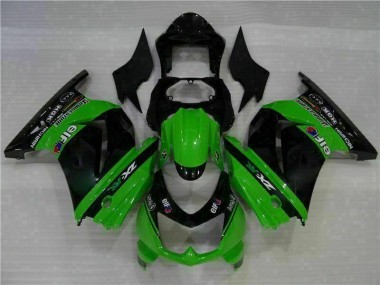 Buy 2008-2012 Black Green Kawasaki EX250 Motorcylce Fairings UK