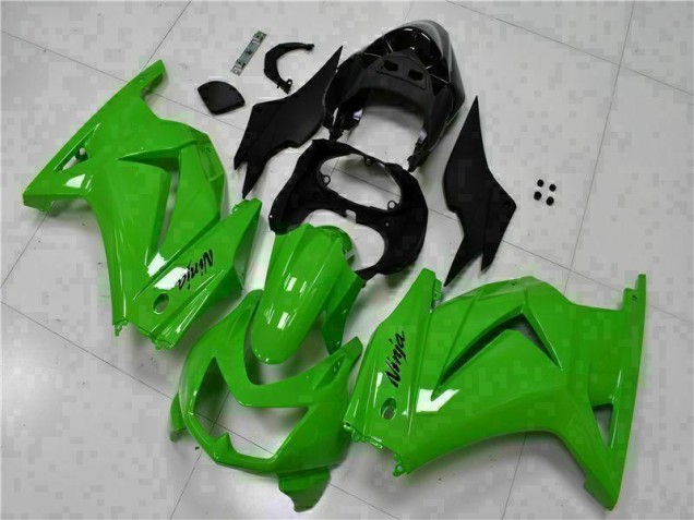 Buy 2008-2012 Green Black Ninja Kawasaki EX250 Motorcycle Fairing Kits UK