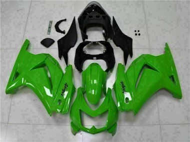 Buy 2008-2012 Green Black Ninja Kawasaki EX250 Motorcycle Fairing Kits UK