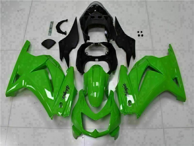 Buy 2008-2012 Green Black Ninja Kawasaki EX250 Motorcycle Fairing Kits UK