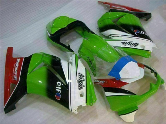 Buy 2008-2012 White Green Black Ninja Kawasaki EX250 Motorbike Fairing UK