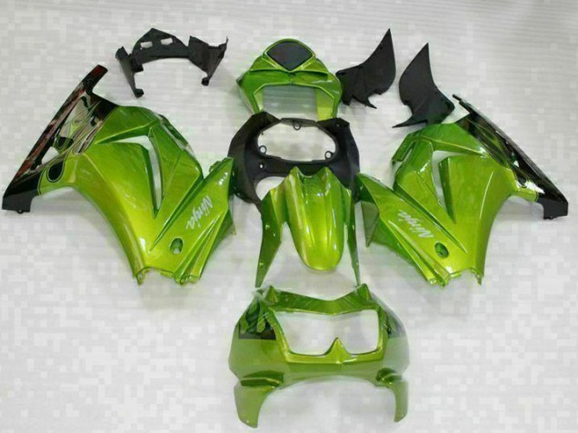 Buy 2008-2012 Green Black Kawasaki EX250 Motorcyle Fairings UK