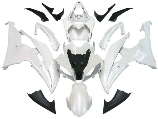 Buy 2008-2016 Pearl White Yamaha YZF R6 Bike Fairings UK