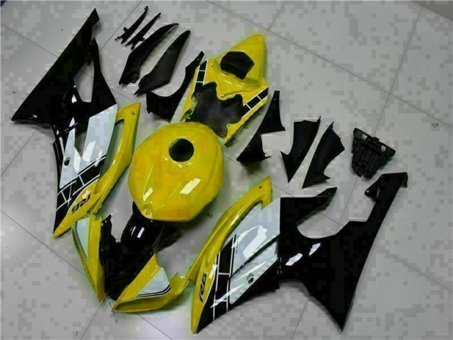 Buy 2008-2016 Yellow Black Yamaha YZF R6 Motorcycle Fairings Kits UK