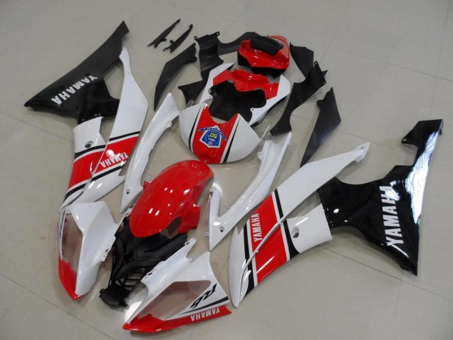 Buy 2008-2016 Red White Black Yamaha YZF R6 Bike Fairing Kit UK