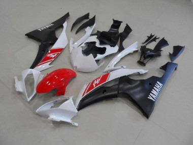 Buy 2008-2016 White and Matte Black Yamaha YZF R6 Moto Fairings UK