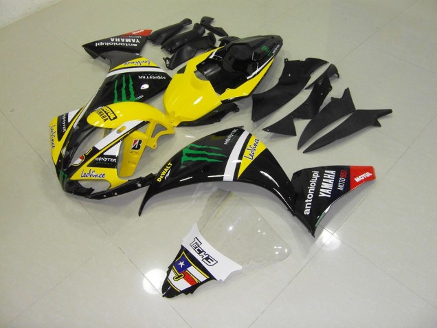 Buy 2009-2011 Yellow Monster Yamaha YZF R1 Motorcycle Fairing Kits UK