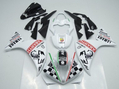 Buy 2009-2011 White Black Abrath Yamaha YZF R1 Motorcylce Fairings UK