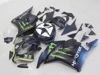 Buy 2009-2012 Monster Matte Black Honda CBR600RR Motorbike Fairing UK